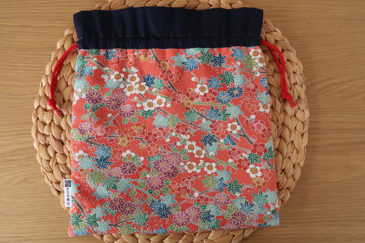 grande bourse kimono japonais recyclé